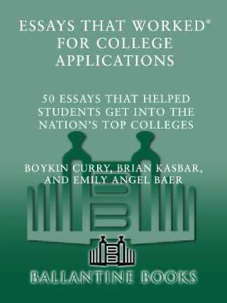 Cover image: Essays that Worked for College Applications 9780345452177