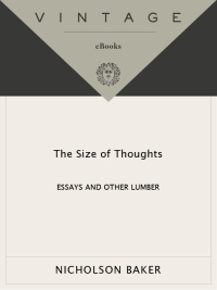 Cover image: The Size of Thoughts 9780679776246