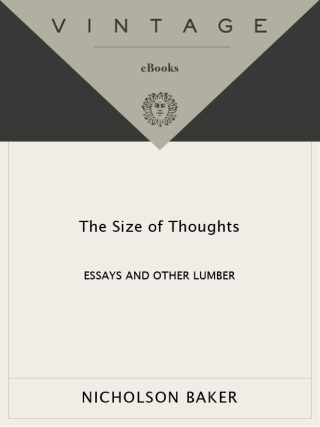 Cover image: The Size of Thoughts 9780679776246