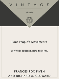 Cover image: Poor People's Movements 9780394726977