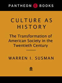 Cover image: CULTURE AS HISTORY 9780394533643