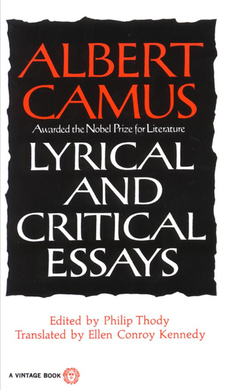 Cover image: Lyrical and Critical Essays 9780394708522