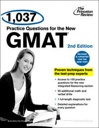 Cover image: 1,037 Practice Questions for the New GMAT, 2nd Edition 2nd edition 9780375428340