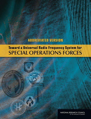 Imagen de portada: Toward a Universal Radio Frequency System for Special Operations Forces 9780309132428
