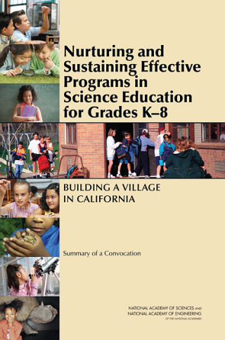 Imagen de portada: Nurturing and Sustaining Effective Programs in Science Education for Grades K-8 9780309143660