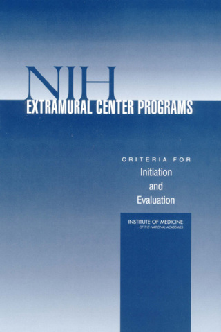 Imagen de portada: NIH Extramural Center Programs 9780309091527