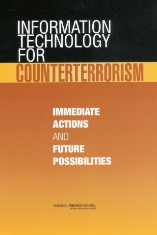 Cover image: Information Technology for Counterterrorism 9780309087360