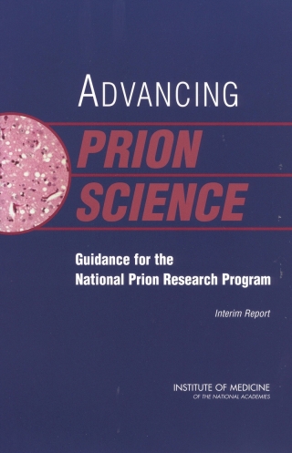 Imagen de portada: Advancing Prion Science 9780309087445