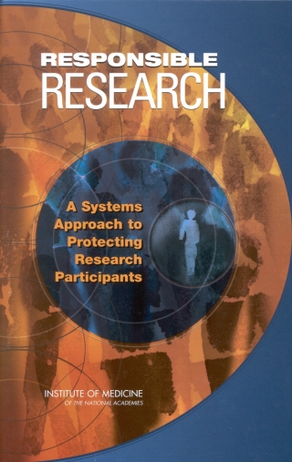 Imagen de portada: Responsible Research 9780309084888