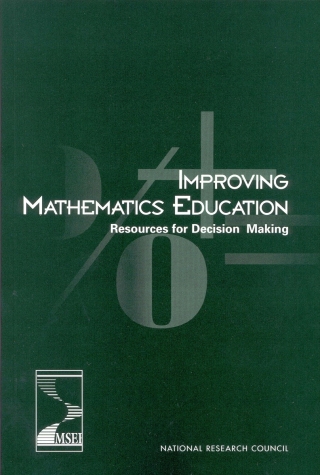 Imagen de portada: Improving Mathematics Education 9780309083003