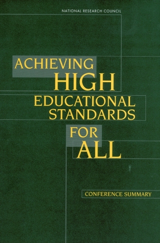 Cover image: Achieving High Educational Standards for All 9780309083034