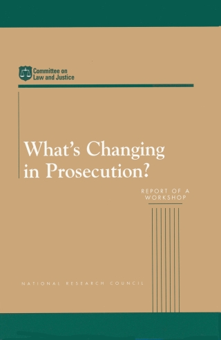 Imagen de portada: What's Changing in Prosecution? 9780309075619