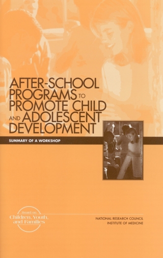 Imagen de portada: After-School Programs to Promote Child and Adolescent Development 9780309071796