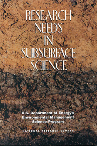 Imagen de portada: Research Needs in Subsurface Science 9780309066464