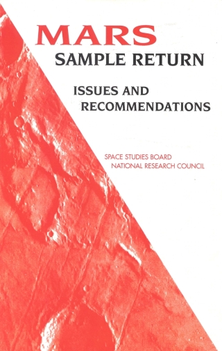 Imagen de portada: Mars Sample Return 9780309057332
