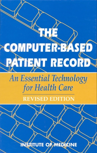 Imagen de portada: The Computer-Based Patient Record 9780309086844