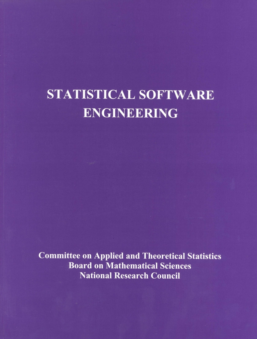 Statistical Software Engineering (eBook)