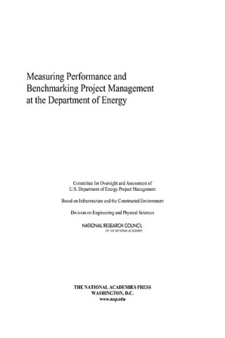 Imagen de portada: Measuring Performance and Benchmarking Project Management at the Department of Energy 9780309097086