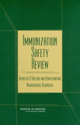 Imagen de portada: Immunization Safety Review 9780309084697