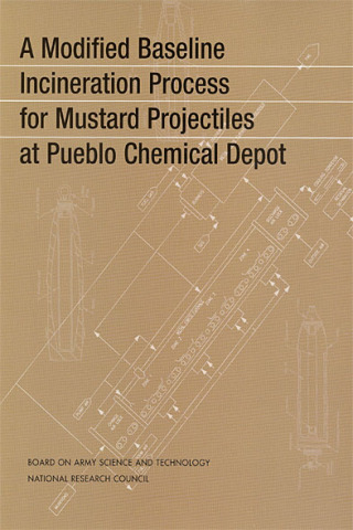 Imagen de portada: A Modified Baseline Incineration Process for Mustard Projectiles at Pueblo Chemical Depot 9780309076128
