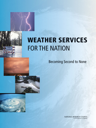 Imagen de portada: Weather Services for the Nation 9780309259729