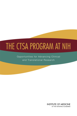 Imagen de portada: The CTSA Program at NIH 9780309284745