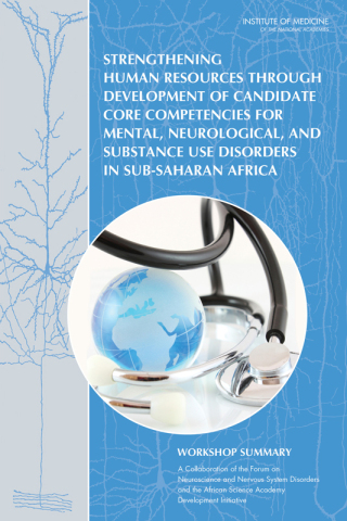 Imagen de portada: Strengthening Human Resources Through Development of Candidate Core Competencies for Mental, Neurological, and Substance Use Disorders in Sub-Saharan Africa 9780309286060