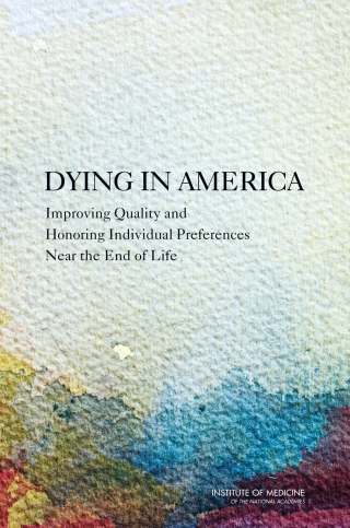 Imagen de portada: Dying in America 9780309303101