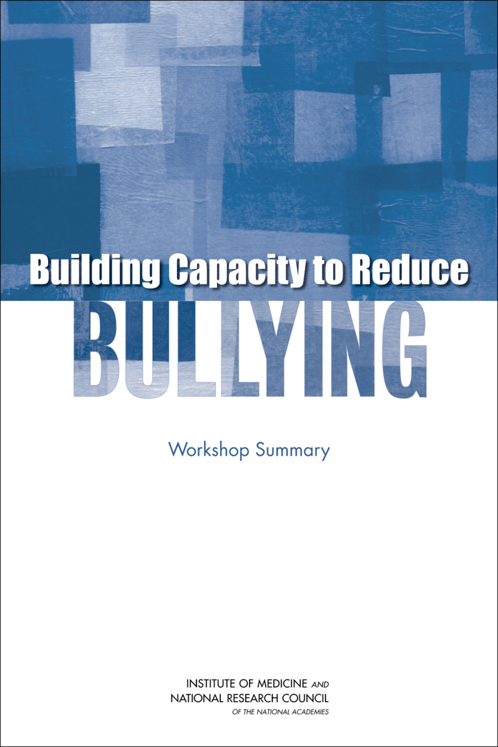 Building Capacity to Reduce Bullying eBook