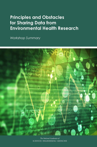 Imagen de portada: Principles and Obstacles for Sharing Data from Environmental Health Research 9780309370851