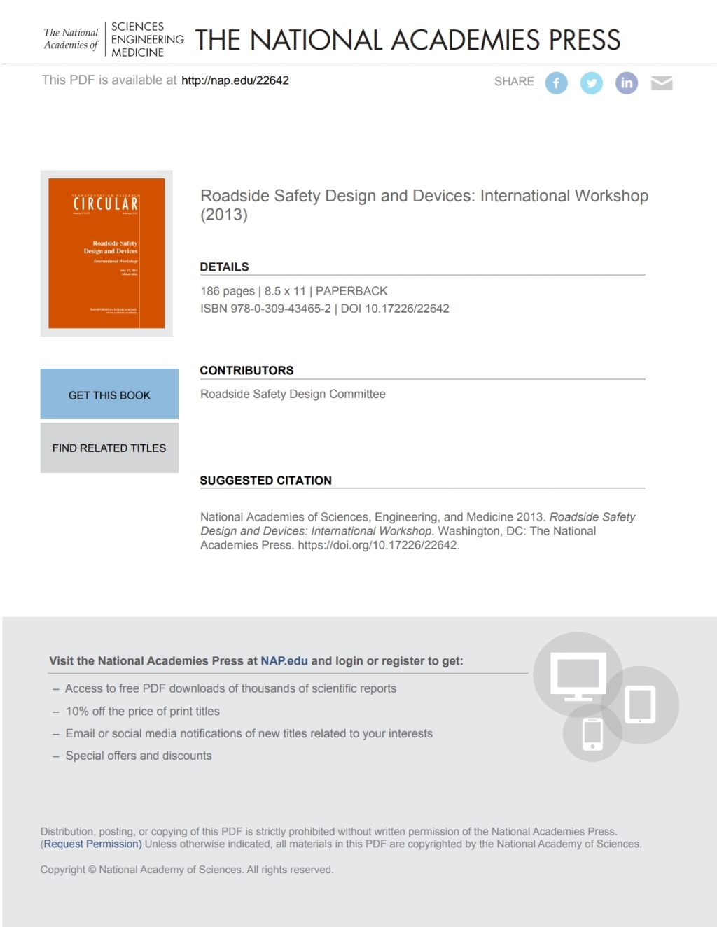 Roadside Safety Design and Devices International Workshop eBook