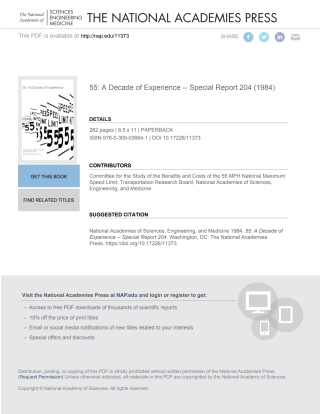 Cover image: 55 9780309036641