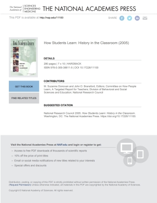 Imagen de portada: How Students Learn 9780309089487