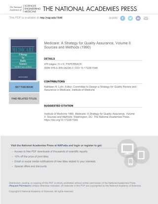 Imagen de portada: Medicare 9780309042383