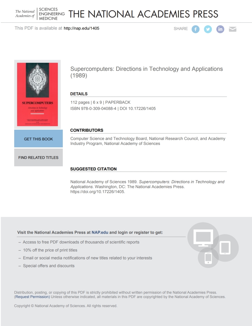 Supercomputers (eBook)