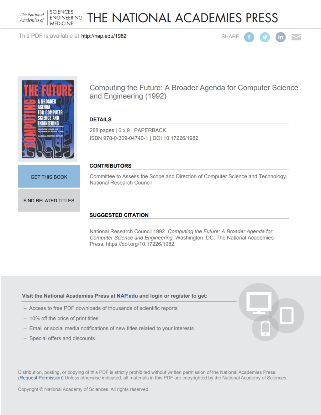 Computing the Future (eBook)
