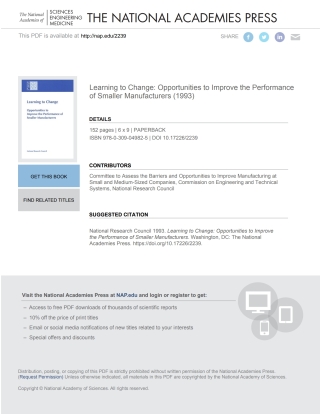 Imagen de portada: Learning to Change 9780309049825