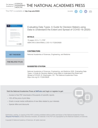 Imagen de portada: Evaluating Data Types 9780309678582