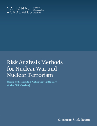Cover image: Risk Analysis Methods for Nuclear War and Nuclear Terrorism 9780309718257