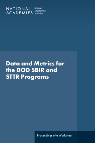 Imagen de portada: Data and Metrics for the DOD SBIR and STTR Programs 9780309727242