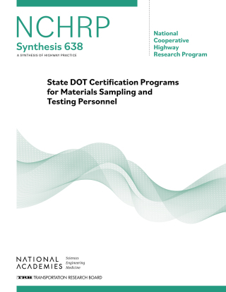 Cover image: State DOT Certification Programs for Materials Sampling and Testing Personnel 9780309732857