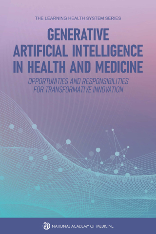صورة الغلاف: Generative Artificial Intelligence in Health and Medicine 9780309733694