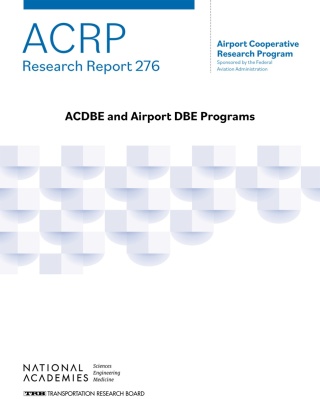 Imagen de portada: ACDBE and Airport DBE Programs 9780309734455