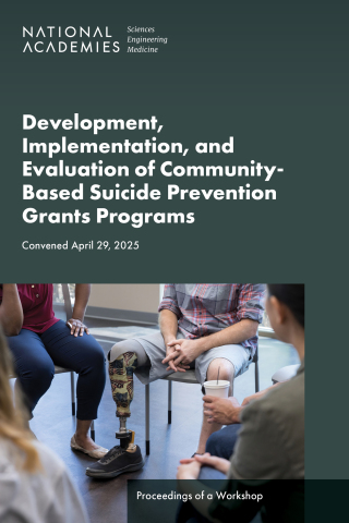 Imagen de portada: Development, Implementation, and Evaluation of Community-Based Suicide Prevention Grants Programs 9780309995207