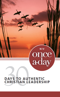 Cover image: NIV, Once-A-Day:  30 Days to Authentic Christian Leadership 9780310421481