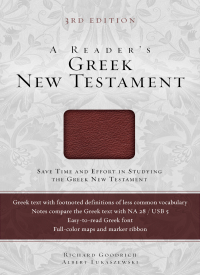 Cover image: A Reader's Greek New Testament 3rd edition 9780310516804