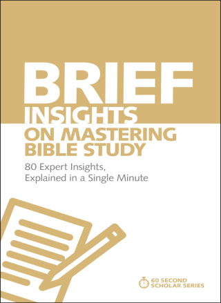 Cover image: Brief Insights on Mastering Bible Study 9780310566564