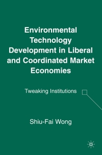 Cover image: Environmental Technology Development in Liberal and Coordinated Market Economies 9781403976420