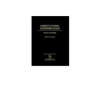 表紙画像: Constitutional Interpretation 1st edition