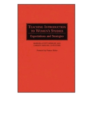 Cover image: Teaching Introduction to Women's Studies 1st edition